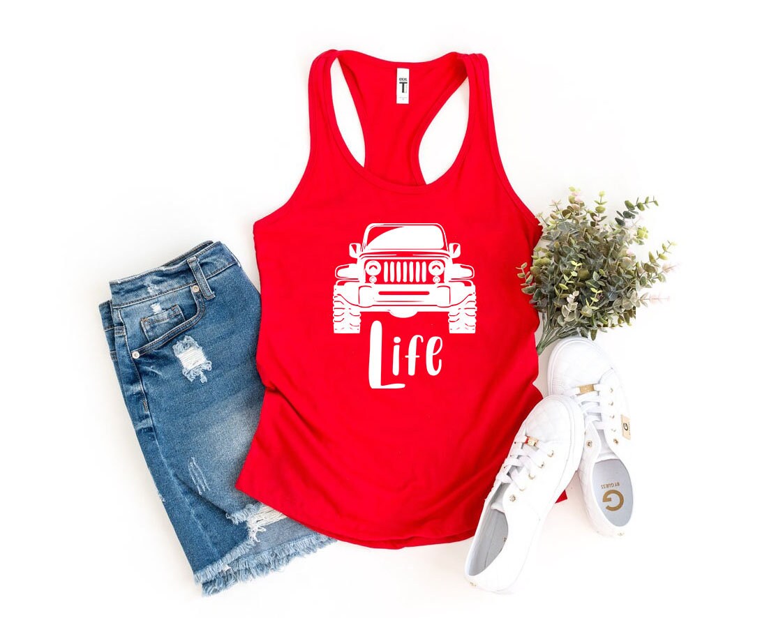 Jeep life Women's Racerback Tank Jeep tank top jeep Etsy