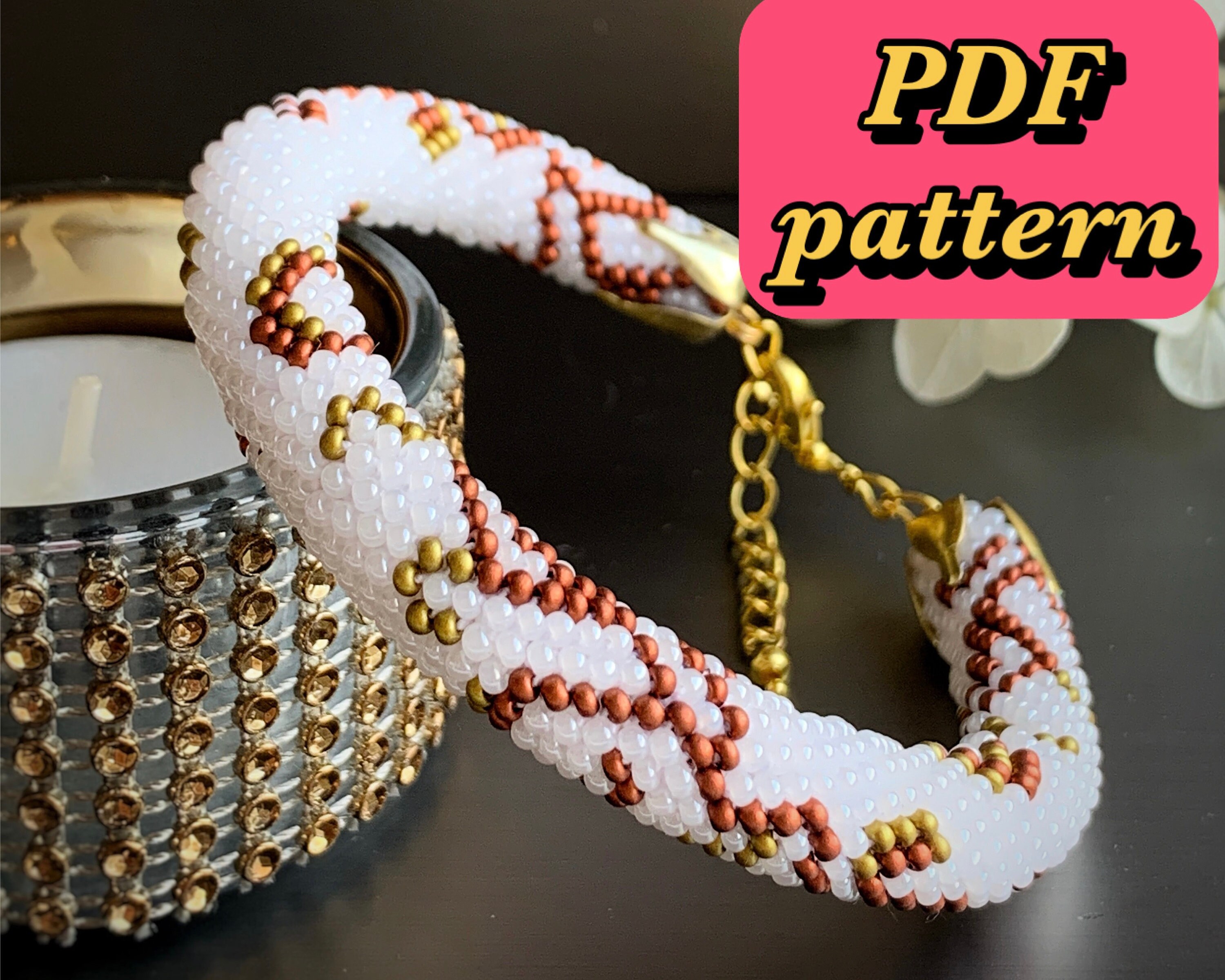 Linda's Crafty Inspirations: Free Beading Pattern - Honeysuckle Bracelet