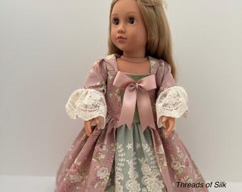 18 inch doll colonial dress