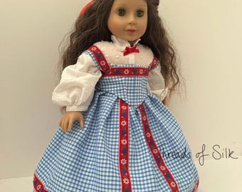 18 inch doll OOAK Swiss Waist outfit