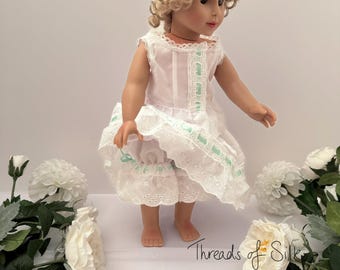 Victorian Doll Underwear Set – Handmade Heirloom Style by Threads of Silk