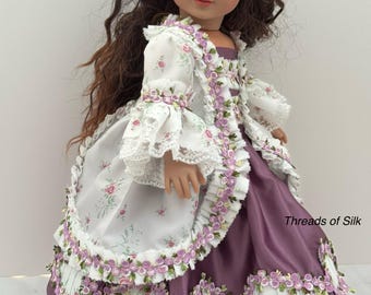 18 inch doll OOAK Rococo ball gown