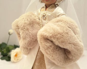 Jane Seymour OOAK Tudor Inspired Court Gown c.1530 18 inch doll outfit.