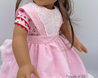 18 inch doll 1850s apron