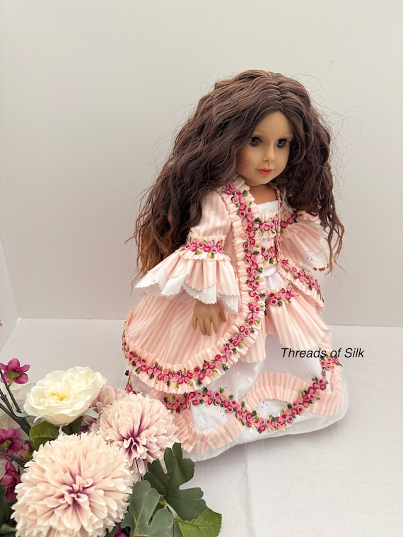 18 inch doll OOAK Rococco Rose ensemble