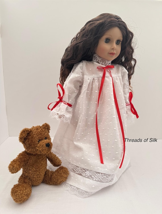 Victorian Clara Nightgown – Nutcracker 18 Inch Doll Clothes – AG Heirloom Collector Gown