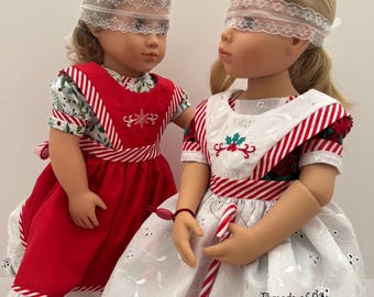 Christmas Apron for 18 inch Doll