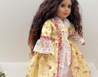 18 inch doll 18th  century day dress