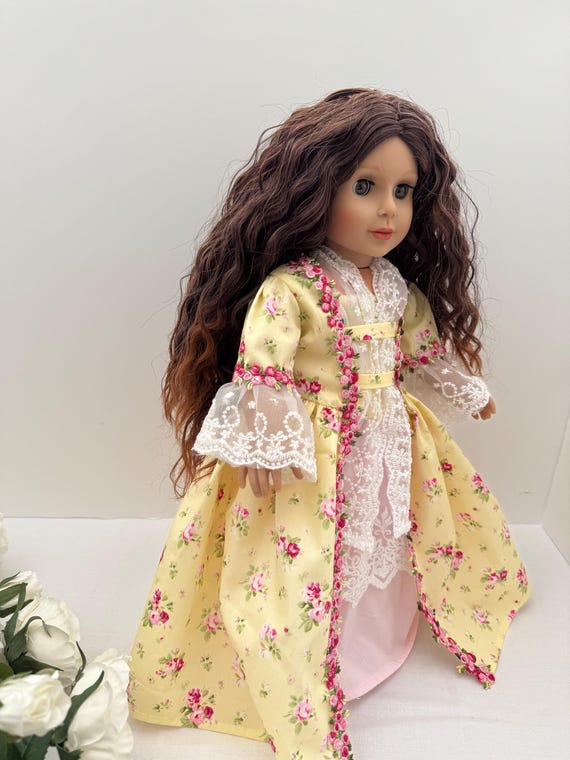 18 inch doll 18th  century day dress