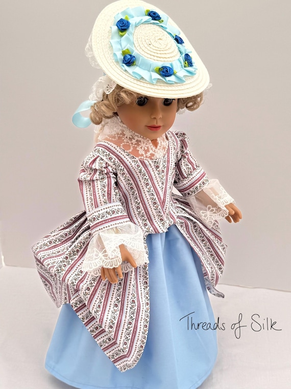 OOAK 18 inch doll 18th Century outfit