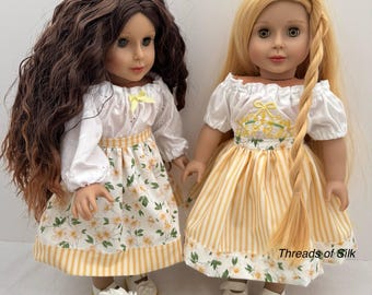 1940s peasant blouse and skirt