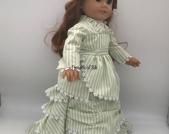 18 inch doll 1870s bustle dress