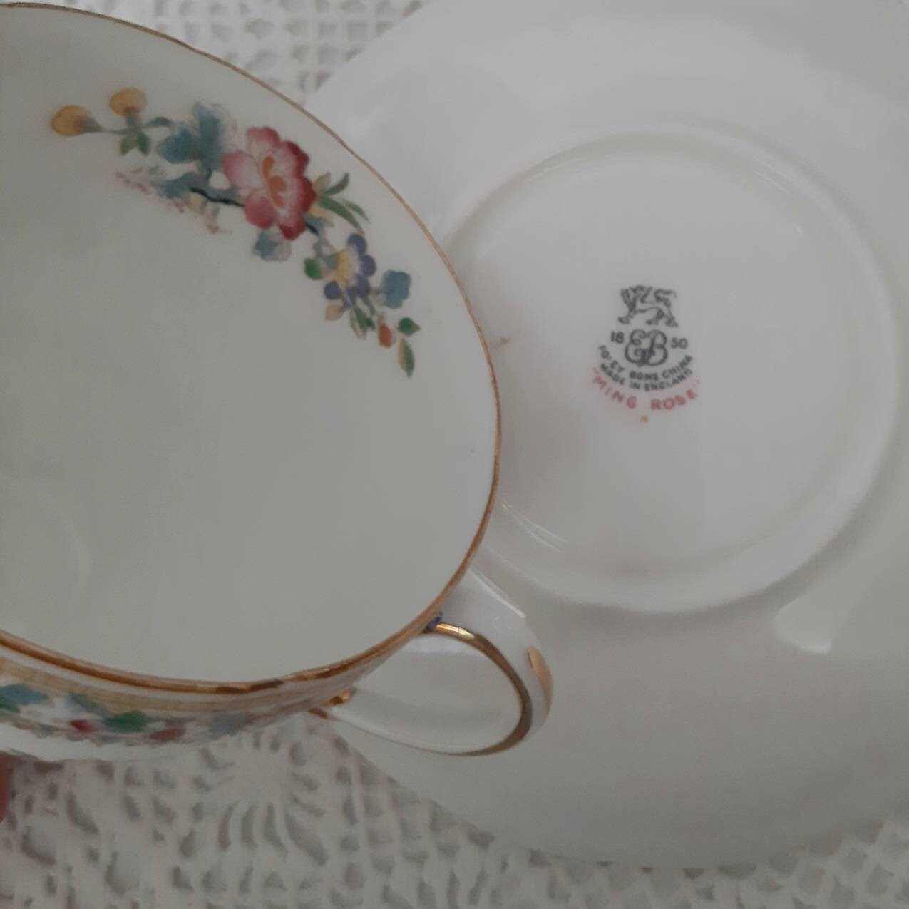 EB Foley Ming Rose Cup and Saucer, Vintage Afternoon Tea