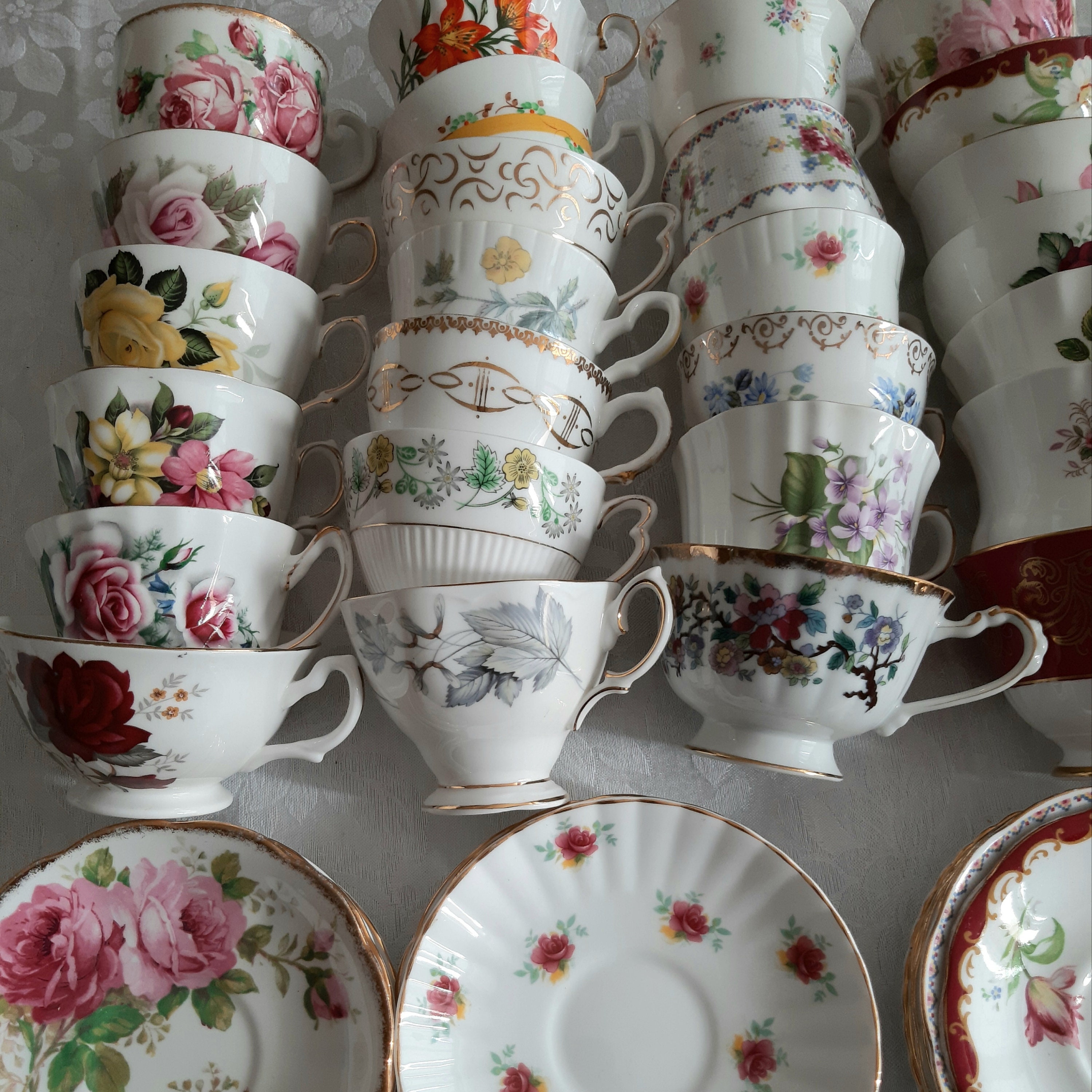 Tea Cup & Saucer Set - Mothers Day - Slant Collections