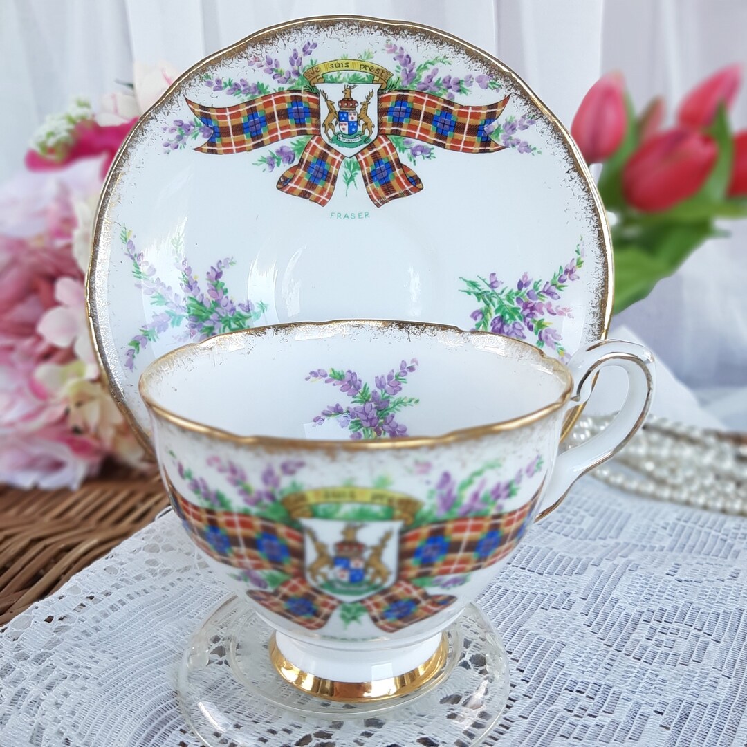 Royal Stafford Fraser Tartan Cup and Saucer Vintage Afternoon Etsy