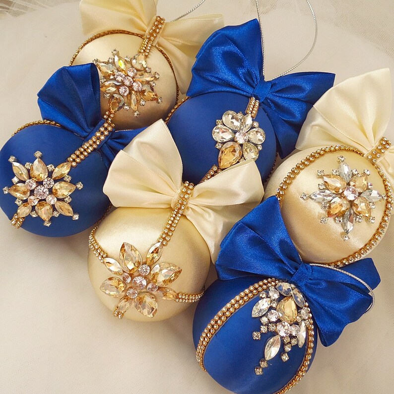 Handmade Christmas Ornaments Jeweled Christmas Tree Victorian Etsy