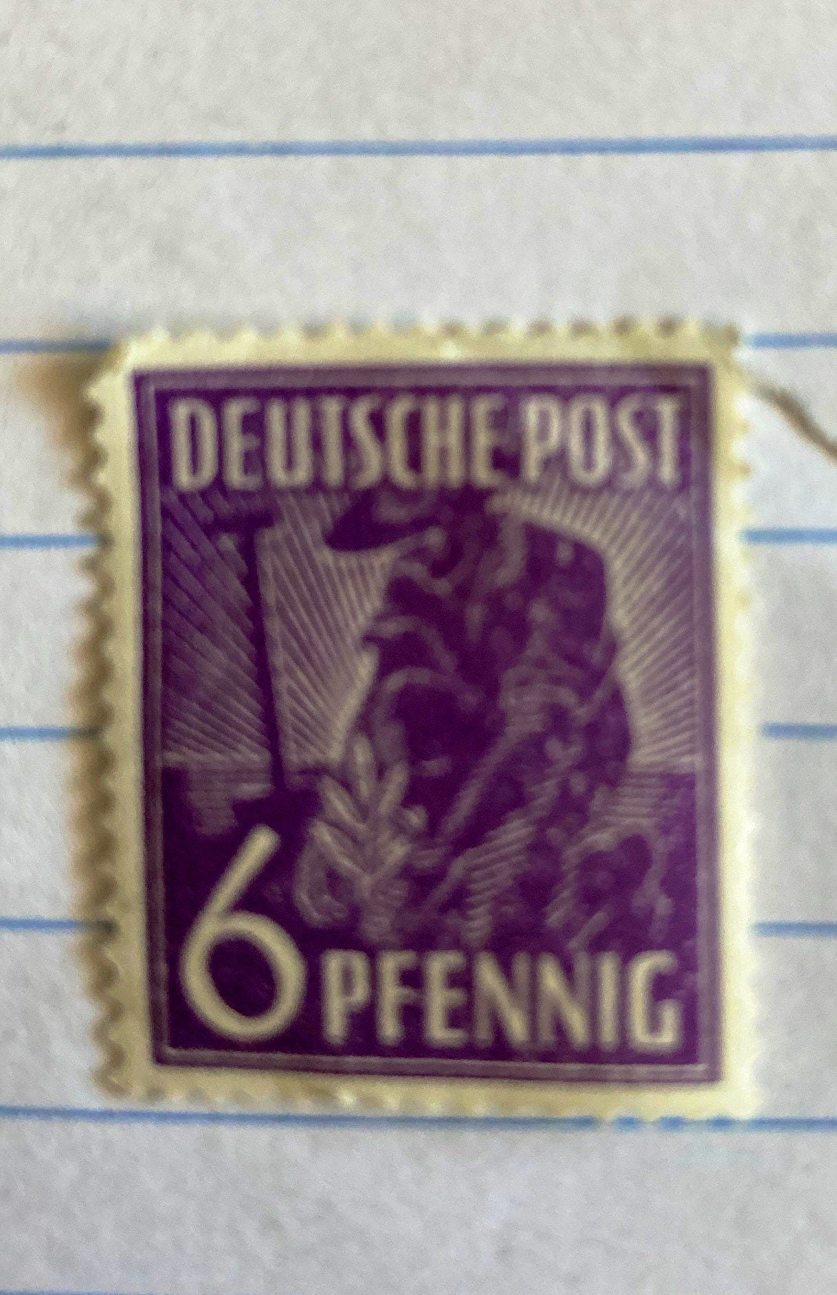 6 Pfennig Deutsche Post Stamp Uncirculated Etsy 6 Pfennig Deutsche Post Stamp Uncirculated Etsy