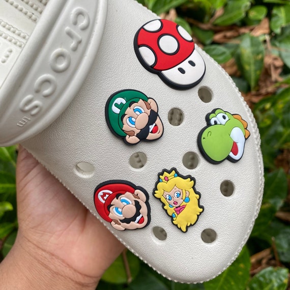 Super Mario Luigi Mushroom Jibbitz Croc Accessory Charm Etsy Österreich