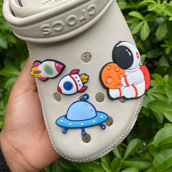 Spaceship Astronaut Rocket Jibbitz Croc Accessory Charm Etsy