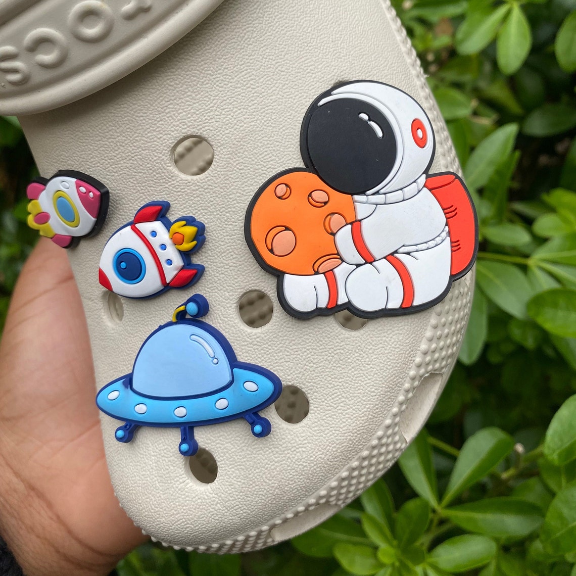 Spaceship Astronaut Rocket Jibbitz Croc Accessory Charm Etsy