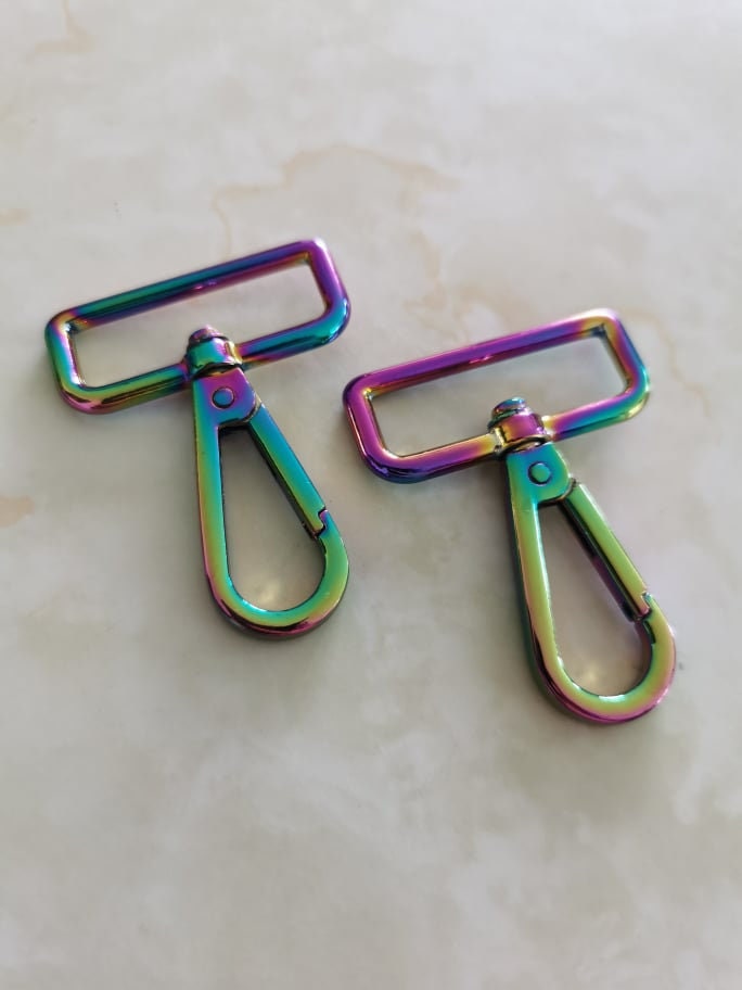 38mm Rainbow Swivel Snap Hooks, 1.5 Inch Iridescent Swivel Hook -   Ireland