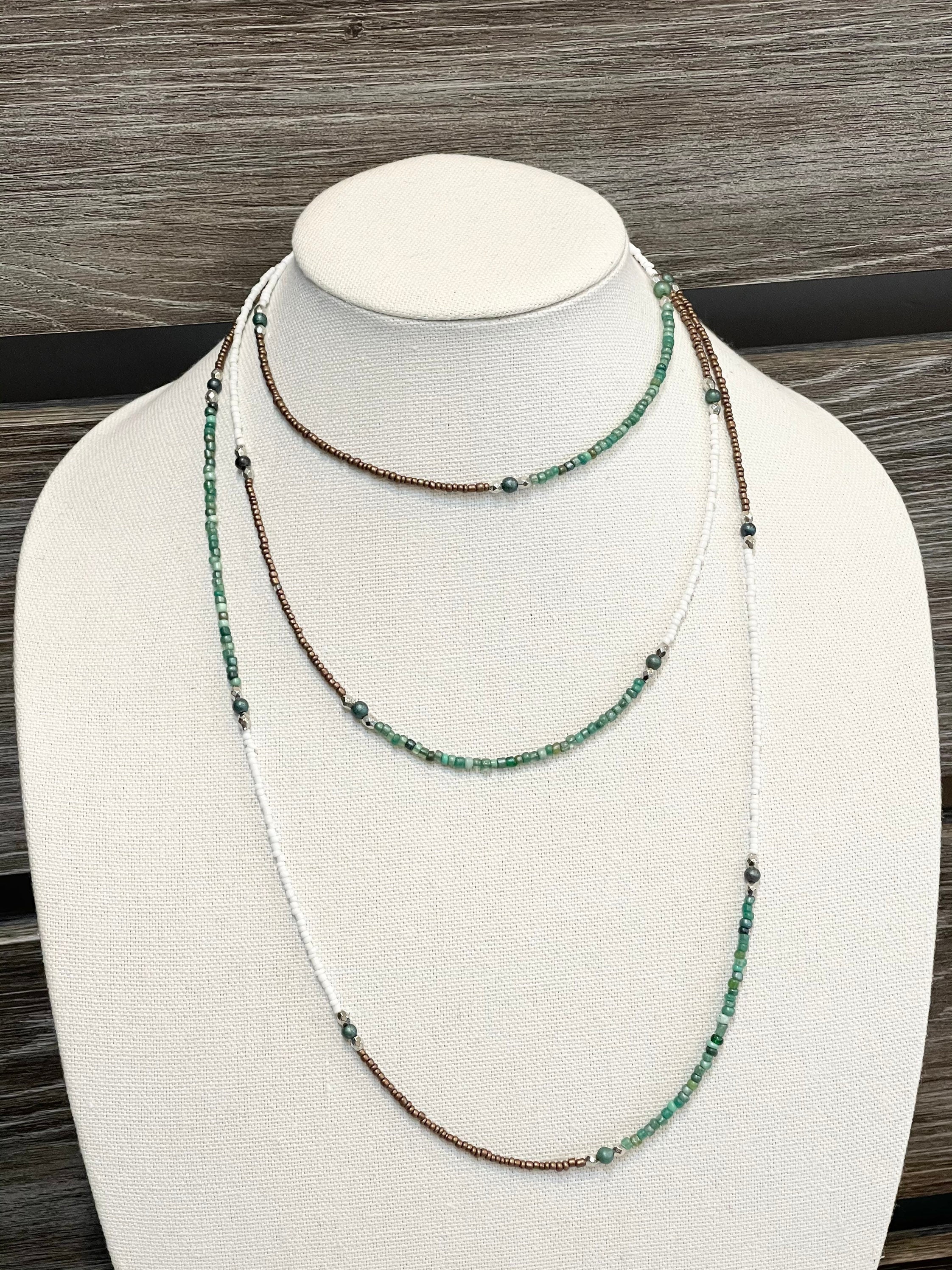Seed Bead Necklace Etsy