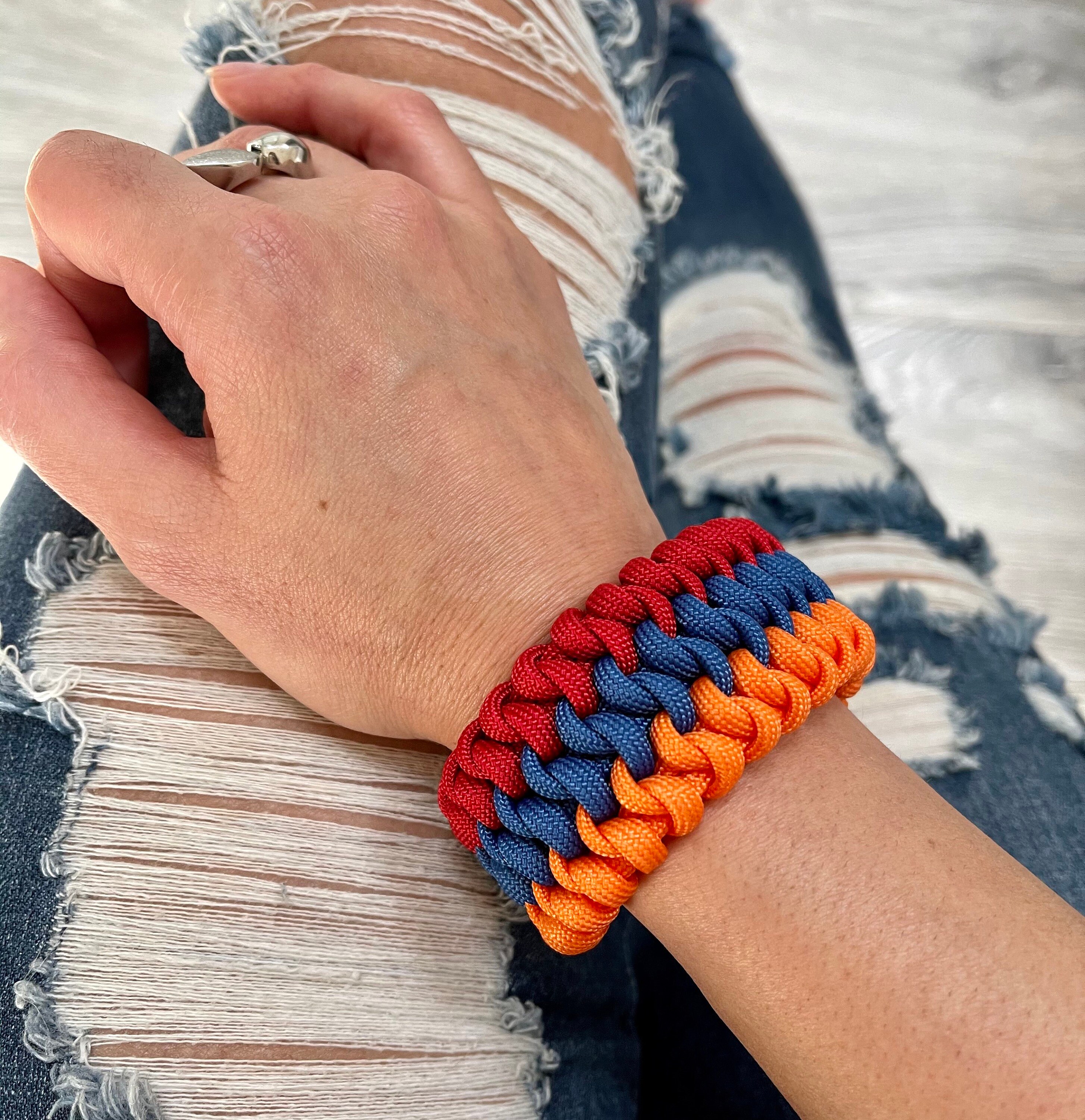 Mated Snake Knot Paracord Bracelet Etsy