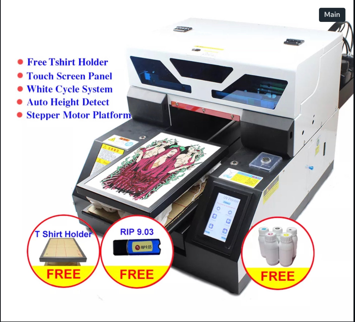 DTF direct to Film Transfer Printer Bundle L1800 Fully Converted