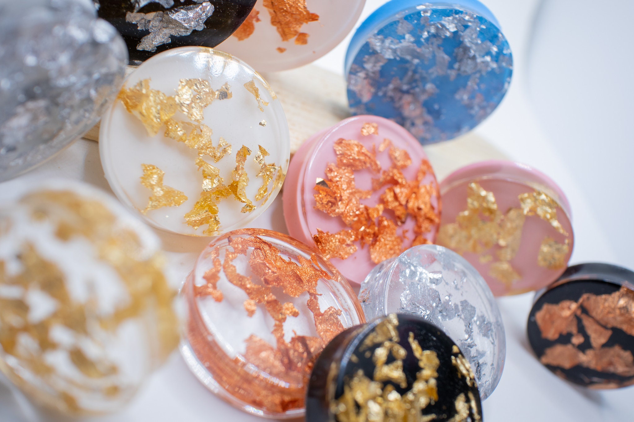 Dubai Elegance (gold) resin earplugs / expansions / gauges