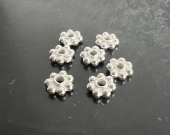 Flowers made of 925 silver, various sizes