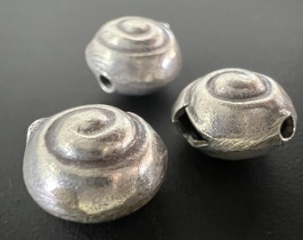 Schnecke aus 925-Silber, geschwärzt - F23