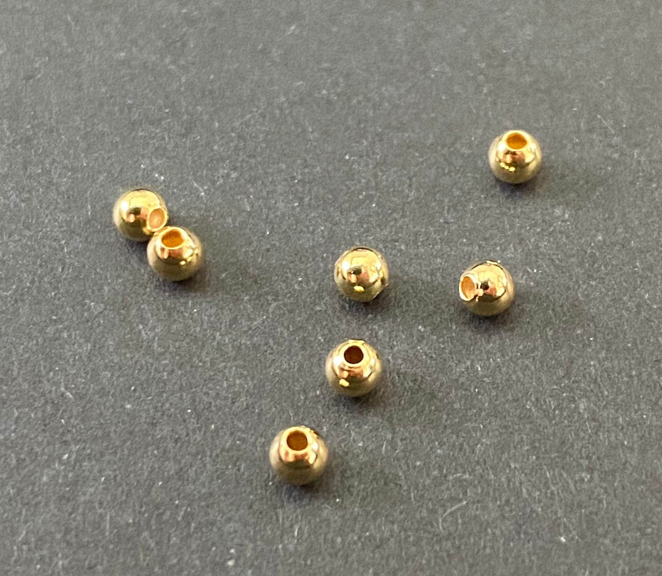 Perles dorées pour la création de bijoux fantaisie DIY - Perles & Co