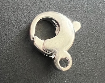 Carabiner made of 925 silver, 16 x 33 mm - A53