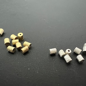Cylinder made of 925 silver and gold-plated 925 silver