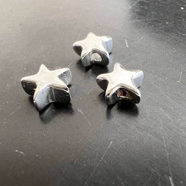 Sterne aus 925-Silber, poliert, 6x2,5 mm