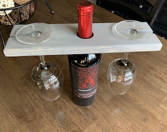 Rustic Wine Glass Holder