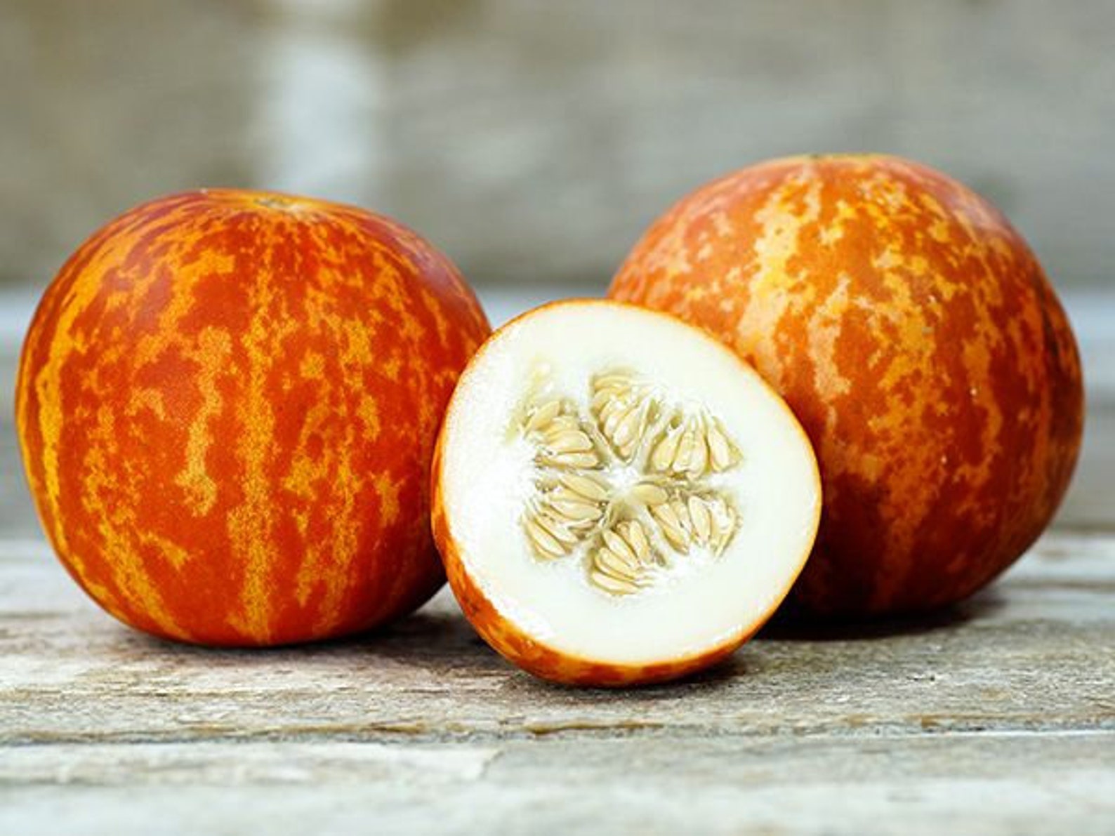 Tiger Melon 30 seeds Heirloom mild sweet white flesh produces Etsy