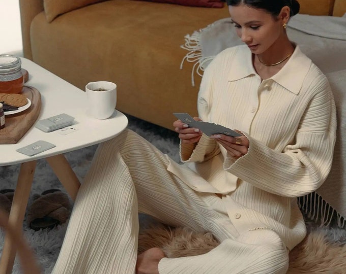 Comfortable Knitted Three-Piece Set