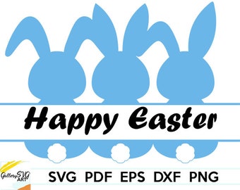 Cricut Mat Format Silhouette Transparent PNG Scan N Cut Dear Easter Bunny SVG