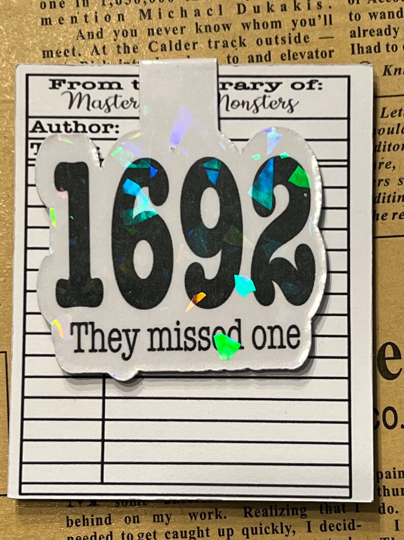 Salem Witch Trials Magnetic Bookmark - Etsy