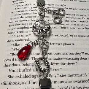 Werewolf themed elastic bookmark