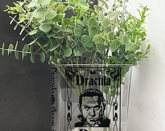 Dracula inspired book vase