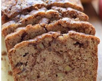 JollyNonni’s Homemade Apple Fritter Pound Cake Loaf, Apple Cake Bread