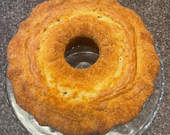 JollyNonni’s Homemade Sour Cream Pound Cake 12” Bundt Cake