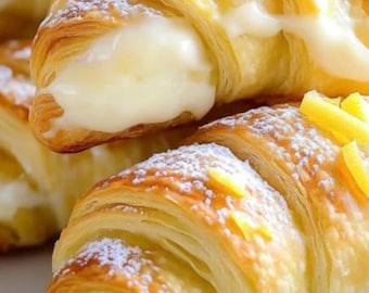 JollyNonni’s Lemon Cheesecake Crescent Rolls 8 count Cream Cheese Icing danish breakfast pastries