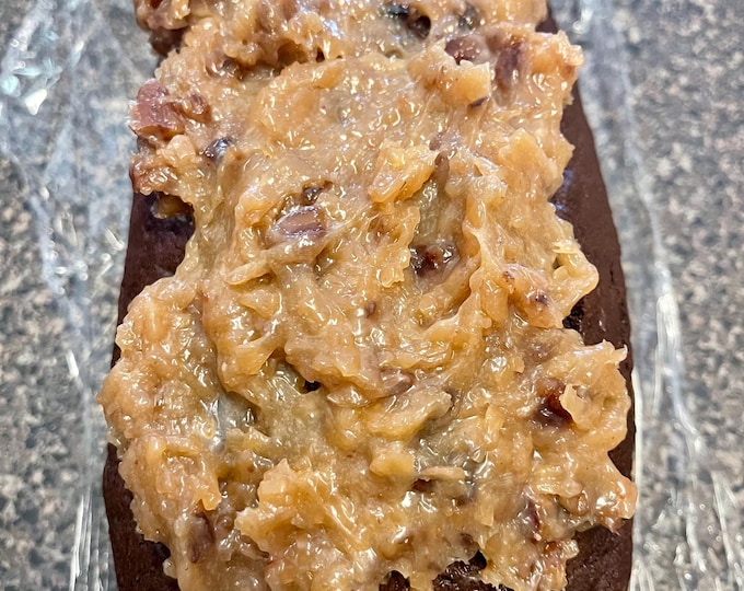German Chocolate Pound Cake Loaf coconut