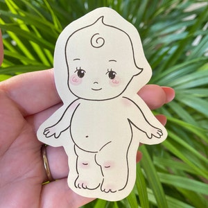 Kewpie Sticker | Vintage Sticker | Kewpie Doll | Journal Sticker | Cute Sticker | Kewpie Gifts | Kewpie Illustration | Kewpie Art