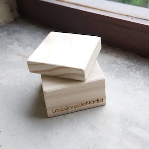 Set of 2 Jewellery Mini Display Risers  | Handmade Natural Wood Display Risers | Jewellery Displays | Jewellery Supplies | Retail Display