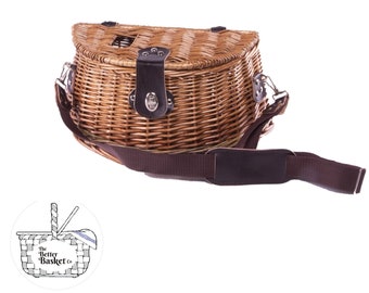 Personalisable Mushroom Gathering Natural Willow Basket / Foraging Basket