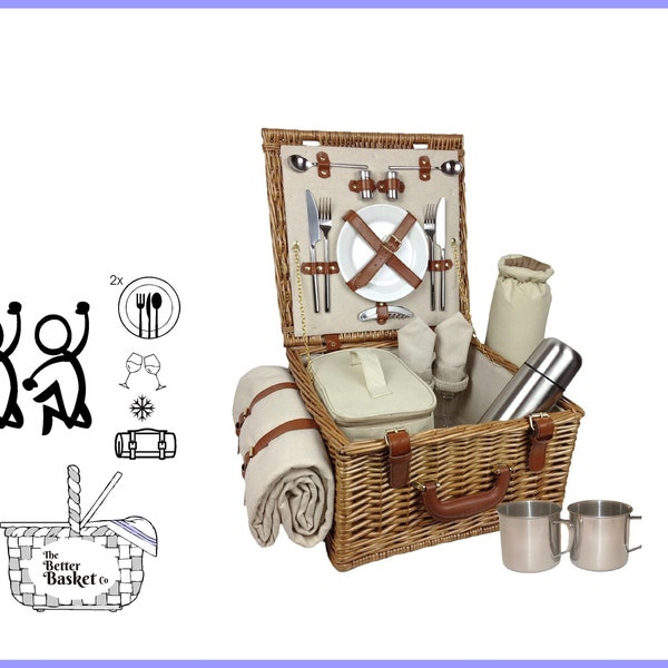 British Picnic Basket Etsy